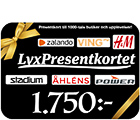 Premie 71 LyxPresentkortet 1 750 kr
