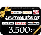 Premie 80 LyxPresentkortet 3 500 kr