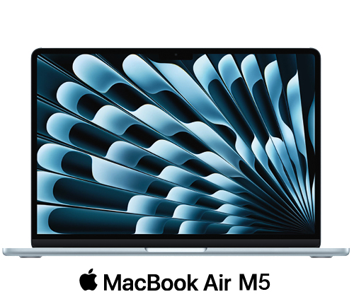 MacBook Air M5, 512 GB - Himmelsblå