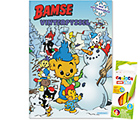 Bamse Vinterpyssel med färgpennor