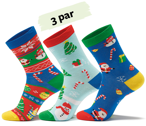 Christmas socks - 3 par, strl 37-40