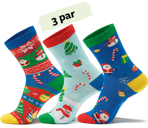 Christmas socks - 3 par, strl 41-45