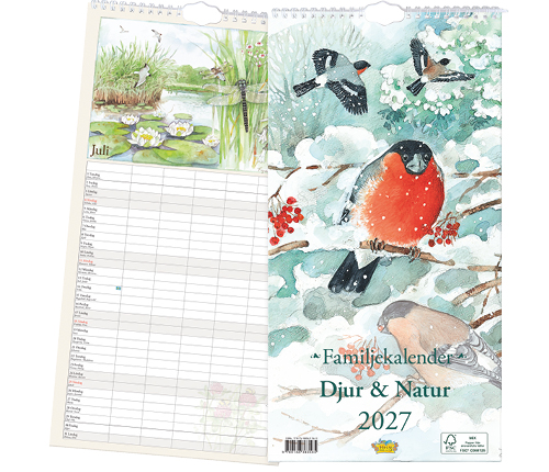Familjekalender Djur & Natur 2027
