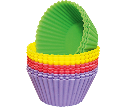 Muffinsformar i silikon, 12-pack