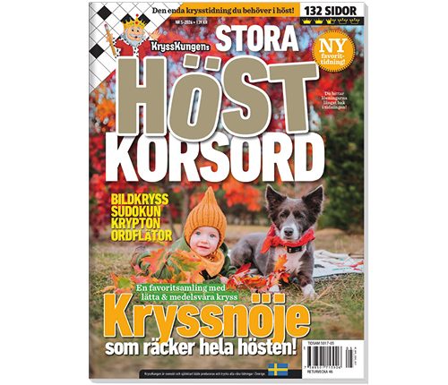 Krysskungens stora höstkorsord